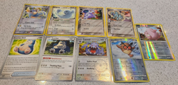 Pokemon Vintage Lot (9 Cards) - Chansey Holo, Snorlax, Delta Species - Played - Image 2