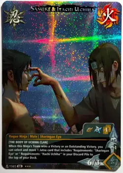 Carte Naruto CCG Collectible Card Game Foil neuf Prism 233 - Image 1