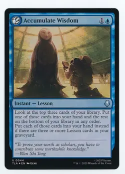 Accumulate Wisdom FOIL #0044 MTG Avatar: The Last Airbender Magic The Gathering - Image 1