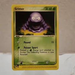 Pokemon Grimer Ex Dragon 57/97 Common 50 HP Regular Basic English - Image 1