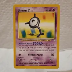 Pokemon Unown [Y] Neo Revelation 40/64 Uncommon 40 HP Regular English - Image 1