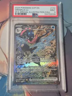 Greninja ex SVP132 Pokemon Scarlet & Violet Black Star Promo Pokemon TCG PSA 9 - Image 1
