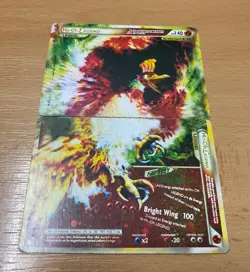 ULTRA RARE Ho-Oh Legend Set 111 112/123 Pokemon Heart Gold Soul Silver Holo - LP - Image 1