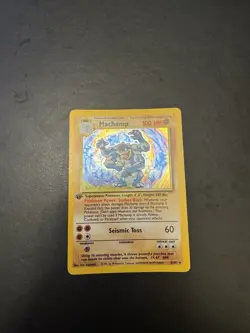 Pokemon TCG Machamp Base Set 8/102 Holo 1st Edition Holo Rare - Image 1