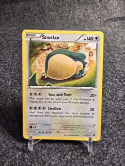 Pokemon TCG Snorlax XY Fates Collide 77/124 Lightly Played Non Holo - Image 1