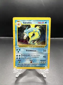 Pokemon - Garados - 6/102 - Base Set - Vintage - Holo- deutsch - Image 1