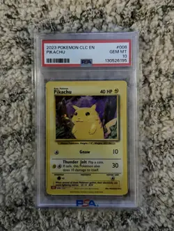 Pokemon Classic Collection Pikachu Holo CLC 008/034 PSA 10 - Image 1