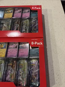 Lot of 2 - Pokemon Prismatic Evolutions Costco 8 Mini-Tin Bundle Read - Image 2
