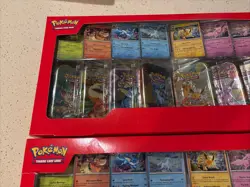Lot of 2 - Pokemon Prismatic Evolutions Costco 8 Mini-Tin Bundle Read - Image 4