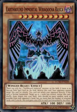 Earthbound Immortal Wiraqocha Rasca - Super Rare 1st Ed LC5D-EN150 - LP - YuGiOh - Image 1