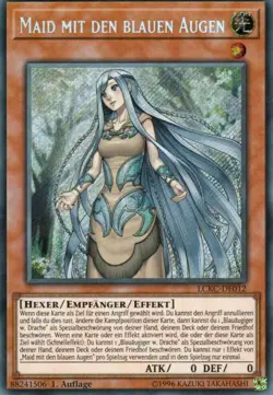 yugioh 1x Maid mit den blauen Augen LCKC-DE012 SECRET RARE 1AUFLAGE DEUTSCH - Image 1
