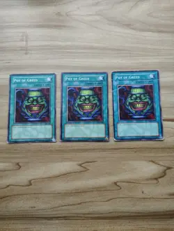 Yu-Gi-Oh! - Pot Of Greed 3X - Full Playset Of Cards - Image 2