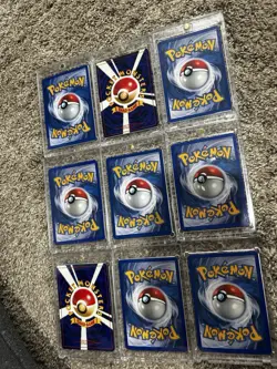 Holographic Vintage Pokemon TCG 9 Card US/JAP See description - Image 2