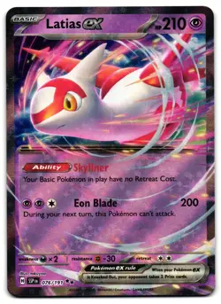 Latias ex 076/191 - Surging Sparks Double Rare Pokemon TCG - NM Card - Image 1