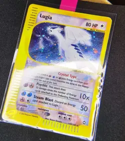 Pokemon Card Lugia 149/147 Aquapolis Crystal HOLO Vintage Rare 2002 English - Image 1