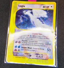 Pokemon Card Lugia 149/147 Aquapolis Crystal HOLO Vintage Rare 2002 English - Image 2
