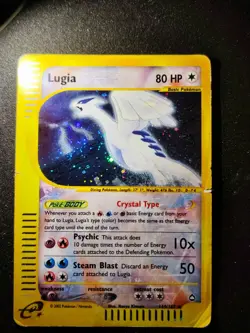 Pokemon Card Lugia 149/147 Aquapolis Crystal HOLO Vintage Rare 2002 English - Image 3