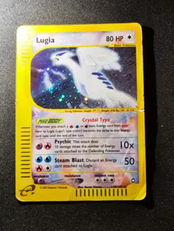 Pokemon Card Lugia 149/147 Aquapolis Crystal HOLO Vintage Rare 2002 English - Image 5