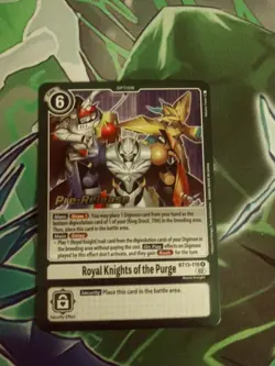 Bandai Digimon Card BT-13 Royal Knights of the Purge Pre-Release Promo - Image 1