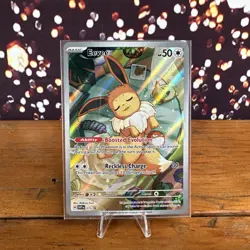 Eevee SVP 173 Promo Holo Scarlet & Violet NM - Pokemon Card Sleepy Art - Image 1