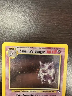 #2 Sabrina's Gengar 14/132 Gym Heroes 2000 Holo Rare WOTC Pokemon Card SWIRL - Image 2