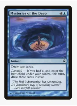Mysteries of the Deep | WWK | Pauper Staple | MTG Landfall Instant Card Draw |LP - Image 1