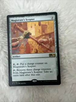 MTG Magic The Gathering Card Magistrate's Scepter Core Set 2019 Regular 238/280 - Image 2