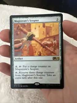 MTG Magic The Gathering Card Magistrate's Scepter Core Set 2019 Regular 238/280 - Image 3