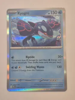 Kyogre 34/132 Holo 1st Edition Mega Evolution Pokemon Card Near Mint - Image 1