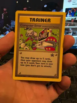 Computer Error #16 Black Star Promo Rare Vintage Pokemon Card - LP - Image 1