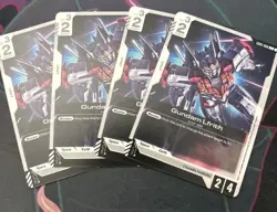GUNDAM LFRITH GD01-086 C GUNDAM CARD GAME NEWTYPE RISING OP 4-CARD PLAYSET - Image 1