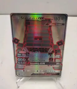 Stakataka GX 159/168 Celestial Storm Full Art Pokemon Card LP-MP See Pics Shiny - Image 1