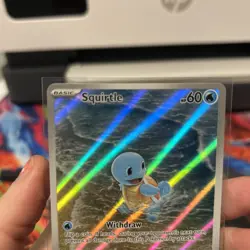 Pokemon TCG Squirtle 170/165 Scarlet & Violet 151 Illustration Rare Holo Card NM - Image 2