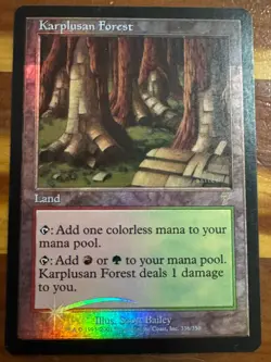 Foil NM Karplusan Forest 7th Edition MTG - Image 1