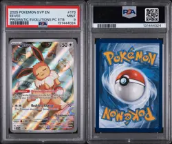 Eevee Prismatic Evolutions Pokemon Center Stamped Promo PSA 9 - Image 1