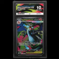 Mega Charizard X EX 109/094 Phantasmal Flames ACE 10 GEM MINT Pokemon TCG - Image 1