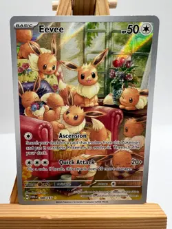 Pokemon Twilight Masquerade - 188/167 Eevee - Illustration Rare - NM/M - Image 1