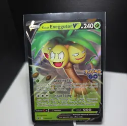 Pokemon ALOLAN EXEGGUTOR V SWSH225 - Pokemon GO - ULTRA RARE HOLO PROMO - MINT - Image 1