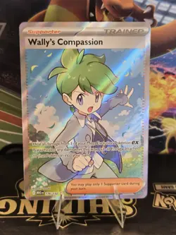 Pokemon Wally's Compassion 176/132 Me01: Mega Evolution Ultra Rare Holo TCG NM- - Image 1