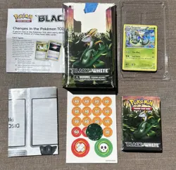 Pokemon TCG Black & White Green Tornado Theme Deck Box Near Mint NM Complete - Image 1