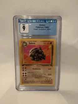 Golem Fossil 1st Edition CGC 9 Mint - Vintage Pokemon (1999) - Image 1