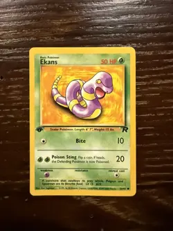 Pokemon Ekans Common 1st Edition Team Rocket 56/82 NM - Image 1