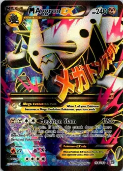 Pokemon TCG M Aggron EX (154 Full Art) 154/160 XY - Primal Clash LP/MP (SKU 1-1) - Image 1