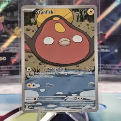 Stunfisk 118/086 Illustration Rare Sv10.5: White Flare Pokemon TCG NM - Image 1