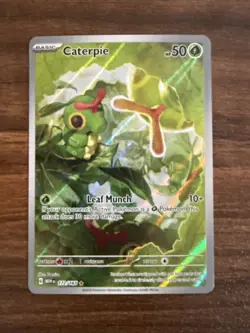 Pokemon 151 Caterpie 172/165 Sv: Scarlet & Violet 151 Holo Illustration Rare - Image 1