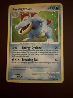 2007 POKEMON DIAMOND & PEARL MYSTERIOUS TREASURES 8 FERALIGATR-HOLO - Image 1