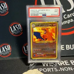 Charizard Pokemon 2000 Reverse Foil Neo 2 Promo Japanese #006 PSA 9 - Image 1