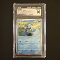 Pokemon TCG SQUIRTLE #048 Cosmos Holo SV Black Star Promo 2023 CGC 10 - Image 1