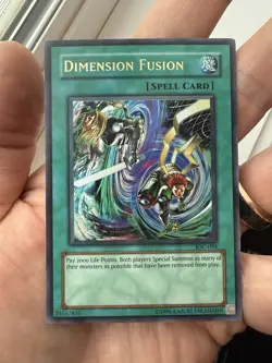 Yugioh Dimension Fusion Unlimited Edition Ultra Rare IOC-094 LP - Image 1