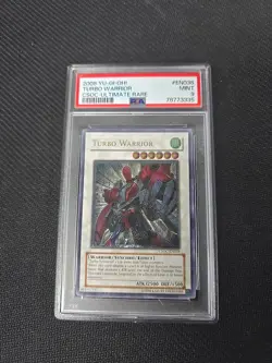 Yugioh Turbo Warrior CSOC-EN038 Ultimate Rare Unlimited 2008 Yugioh PSA 9 MINT - Image 1